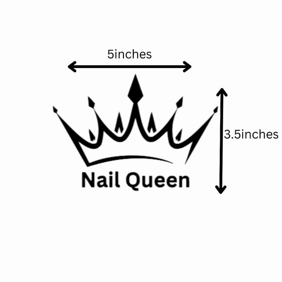 Nail Queen.-Vinyl Decals-Cool Sticker-Funny Sticker-Lap… - Picture 2 of 5